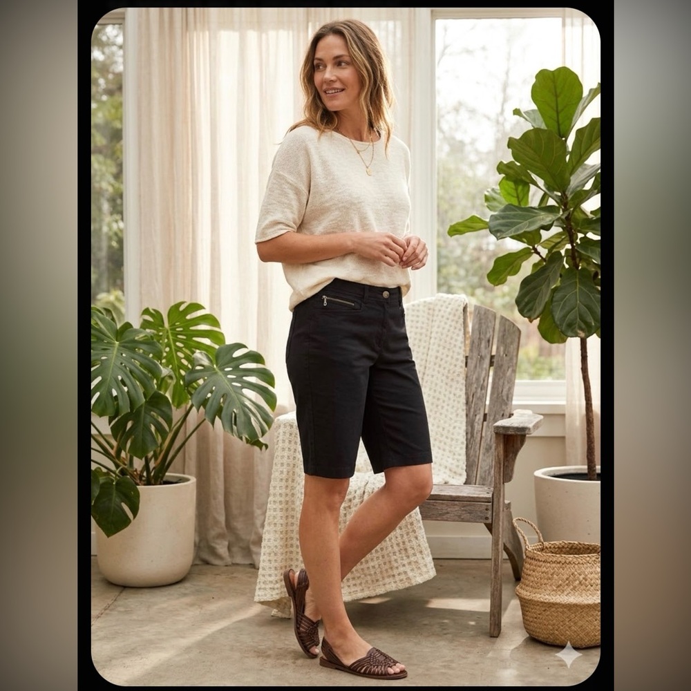 Lauren Ralph Lauren Women's Black Bermudas